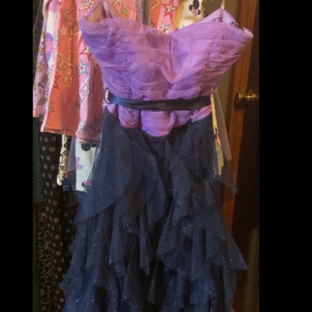 Euc- Womens size 11 Purple & Blue Sparkly dress